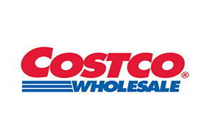 Costco Wholesale logo, retail warehouse store branding and signage.