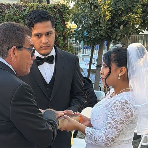 A family starts anew: love, faith, and a wedding at the Mission!